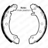 ALFA 6O75O871 Brake Shoe Set